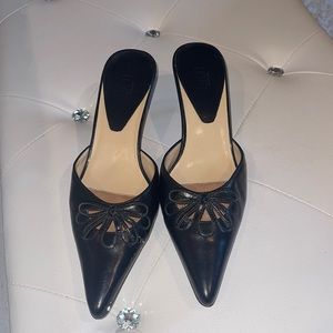 Loft black kitten heel